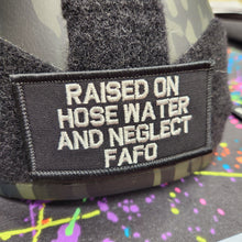 Load image into Gallery viewer, As Seen on Socials - Raised on Hose Water and Neglect FAFO - 2x4 Patch - Multiple Variants