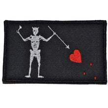 Load image into Gallery viewer, Edward Teach Blackbeard Pirate Flag - 3.75x2.25 Patch