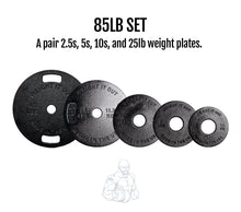 Load image into Gallery viewer, Cast Iron Machined Weight Plate Sets