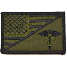 Load image into Gallery viewer, EMT Caduceus Star of Life USA Flag - 2.25x3.5 Patch