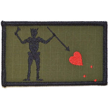 Load image into Gallery viewer, Edward Teach Blackbeard Pirate Flag - 3.75x2.25 Patch
