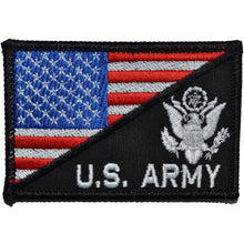 Load image into Gallery viewer, US Army Crest With Text USA Flag - 2.25x3.5 Patch