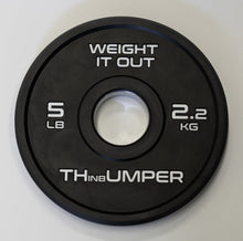 Load image into Gallery viewer, 'Thumper' Thin Bumper Weight Plate Pairs. (Thinnest Bumper Plates Ever!)