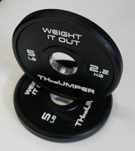 Load image into Gallery viewer, 'Thumper' Thin Bumper Weight Plate Sets. (Thinnest Bumper Plates Ever!)