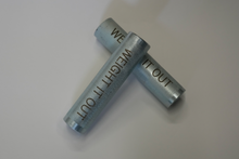 Load image into Gallery viewer, Adjustable Standard 1" Dumbbell Handles Screwable Pair and Collars Solid Steel American Made