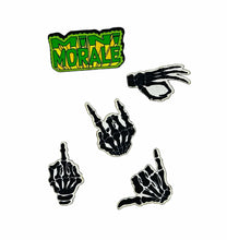 Load image into Gallery viewer, Mini Morale - Skeleton Hands Patch Pack 1