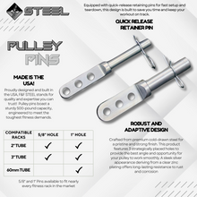 Load image into Gallery viewer, Rack Pulley Pin - Fits 2" & 3" Racks With 5/8" or 1" Hole