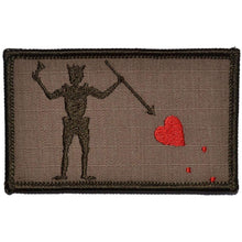Load image into Gallery viewer, Edward Teach Blackbeard Pirate Flag - 3.75x2.25 Patch