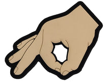 Load image into Gallery viewer, Gotcha Circle Game Fingers PVC Patch - If you look you get hit!