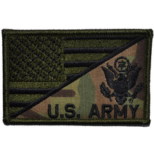 Load image into Gallery viewer, US Army Crest With Text USA Flag - 2.25x3.5 Patch
