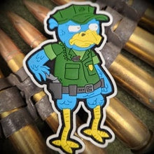 Load image into Gallery viewer, Sketch's World © Military Police Blue Falcon - 4 inch PVC Patch
