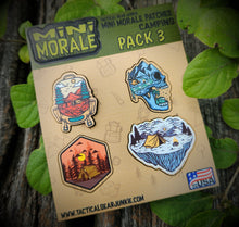 Load image into Gallery viewer, Mini Morale - Wilderness Explorer- Camping Patch Pack 3
