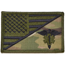 Load image into Gallery viewer, EMT Caduceus Star of Life USA Flag - 2.25x3.5 Patch
