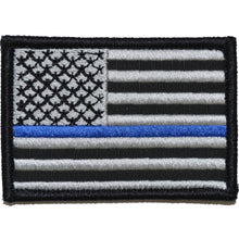 Load image into Gallery viewer, Thin Blue Line US Flag - 2x3 Hat Patch
