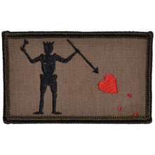 Load image into Gallery viewer, Edward Teach Blackbeard Pirate Flag - 3.75x2.25 Patch
