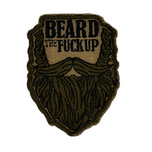 Load image into Gallery viewer, Beard the Fuck Up - 3" Laser Cut Patch
