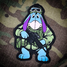 Load image into Gallery viewer, Tactical Eeyore AR15 Callsign SAD - Tactical Pooh Squad - 4" PVC Patch
