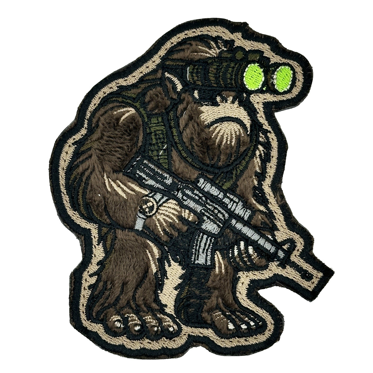 Fuzzy Nod Squatch Embroidered Patch - 4 inch - Made in the USA – F and ...