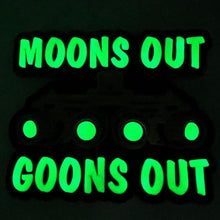 Load image into Gallery viewer, Moons Out Goons Out - Glow in the Dark - PVC Patch
