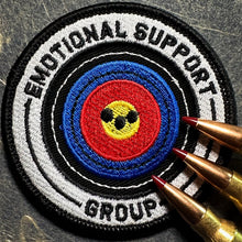 Load image into Gallery viewer, Emotional Support Group 2.0 - 3 Inch Round Embroidered Patch with Hook Fastener - Made in America
