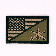 Load image into Gallery viewer, Army Air Defense Artillery Branch - USA Flag - 2.25x3.5 Patch

