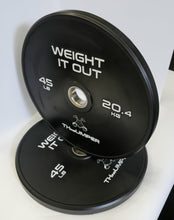 Load image into Gallery viewer, 'Thumper' Thin Bumper Weight Plate Sets. (Thinnest Bumper Plates Ever!)
