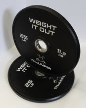 Load image into Gallery viewer, 'Thumper' Thin Bumper Weight Plate Sets. (Thinnest Bumper Plates Ever!)
