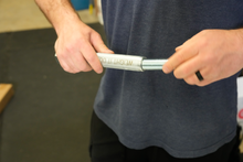 Load image into Gallery viewer, Adjustable Standard 1" Dumbbell Handles Screwable Pair and Collars Solid Steel American Made
