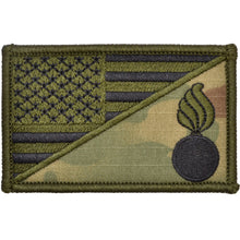 Load image into Gallery viewer, Army Ordnance Corps USA Flag - 2.25x3.5 Patch
