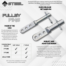 Load image into Gallery viewer, Rack Pulley Pin - Fits 2&quot; &amp; 3&quot; Racks With 5/8&quot; or 1&quot; Hole
