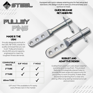 Rack Pulley Pin - Fits 2" & 3" Racks With 5/8" or 1" Hole