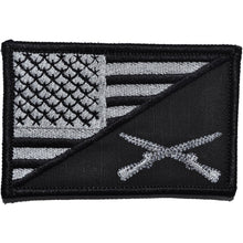 Load image into Gallery viewer, Rifle Cross Infantry USA Flag - 2.25x3.5 Patch
