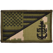 Load image into Gallery viewer, Navy SCPO Senior Chief Petty Officer USA Flag - 2.25x3.5 Patch
