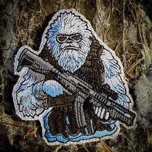Load image into Gallery viewer, Abominable Snowman Tactical Yeti With AR-15 3.75" Fully Embroidered Patch
