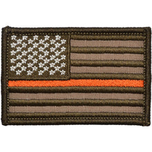Load image into Gallery viewer, Thin Orange Line Search &amp; Rescue USA Flag - 2x3 Patch
