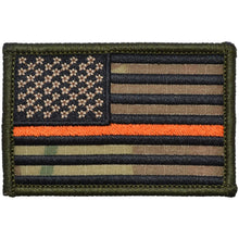 Load image into Gallery viewer, Thin Orange Line Search &amp; Rescue USA Flag - 2x3 Patch
