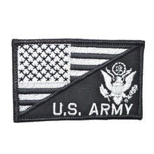 Load image into Gallery viewer, US Army Crest With Text USA Flag - 2.25x3.5 Patch
