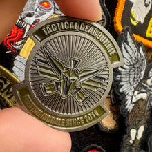 Load image into Gallery viewer, Tactical Gear Junkie - Beware of Old Men In Dangerous Professions - Challenge Coin
