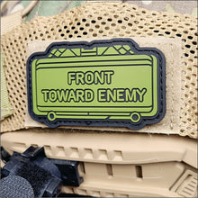 Load image into Gallery viewer, The Clacker Claymore Mine - 'Front Toward Enemy' - 3 inch PVC Patch
