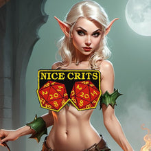 Load image into Gallery viewer, Nice Crits D&amp;D - Roll a set of Natural 20 - Yes they are real -  2.5 x 3.75" Embroidered Patch
